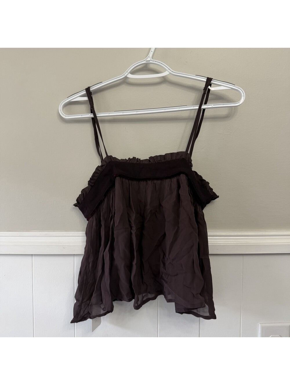 Flannel America Tobi Cami in Plum NWT $210 Size S